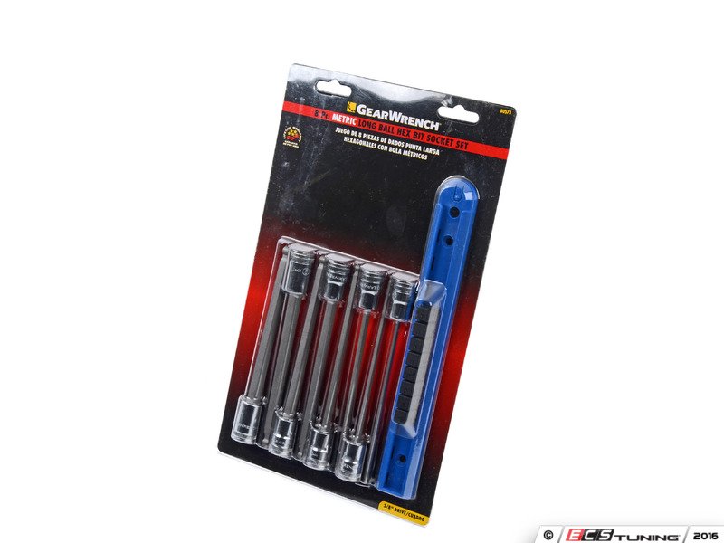 8Pc. 3/8" Drive Long Ball Hex-Bit Socket Set