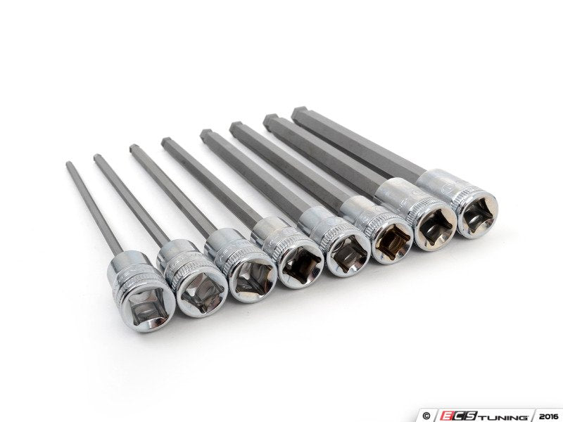 8Pc. 3/8" Drive Long Ball Hex-Bit Socket Set