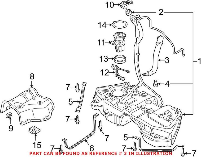 Audi Fuel Filler Neck Insulator 80A201974