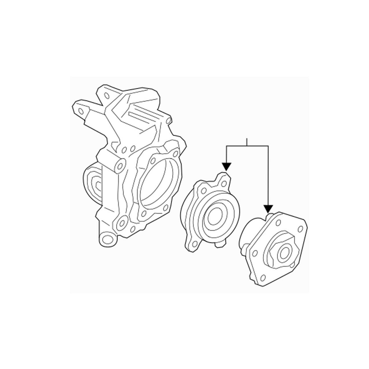 Audi Suspension Knuckle – Rear Driver Side 80A505431G