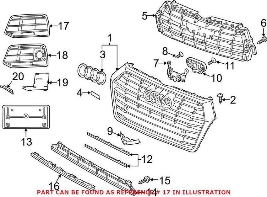 Grille – Front Driver Side