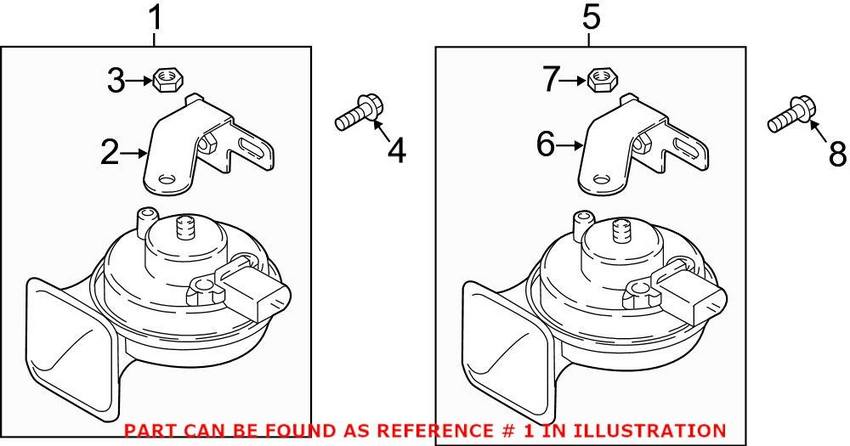 Audi Horn 80A951209