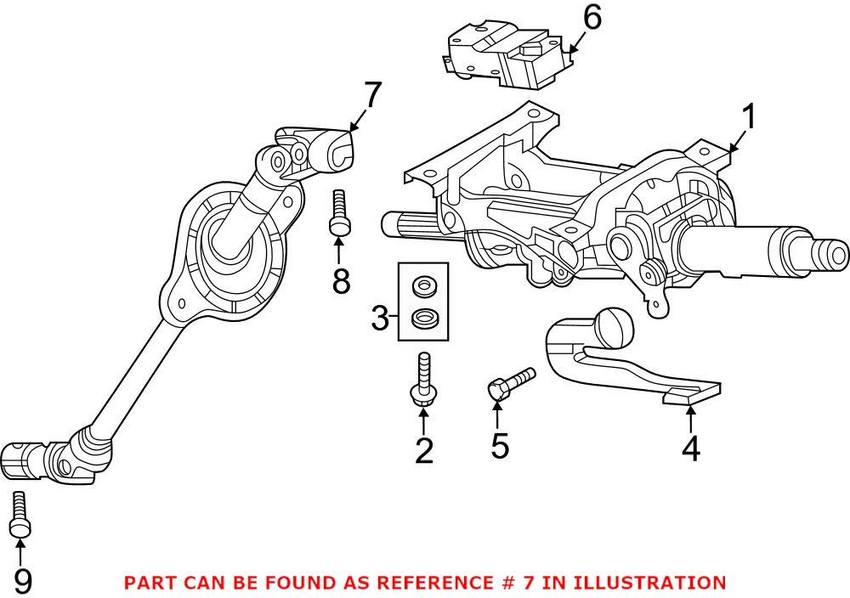 Audi Steering Shaft