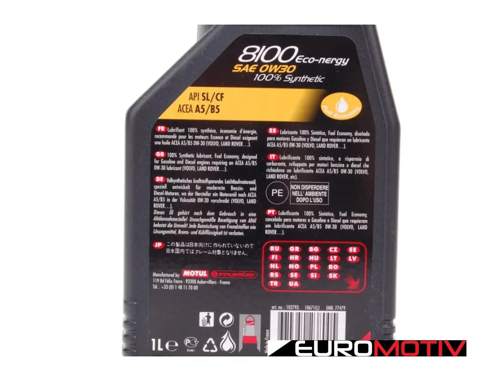 8100 Eco-Nergy Engine Oil (0W-30) - 1 Liter