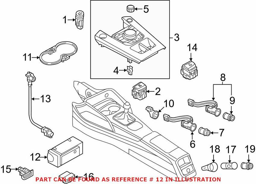 Audi Audio Auxiliary Jack 81A035736