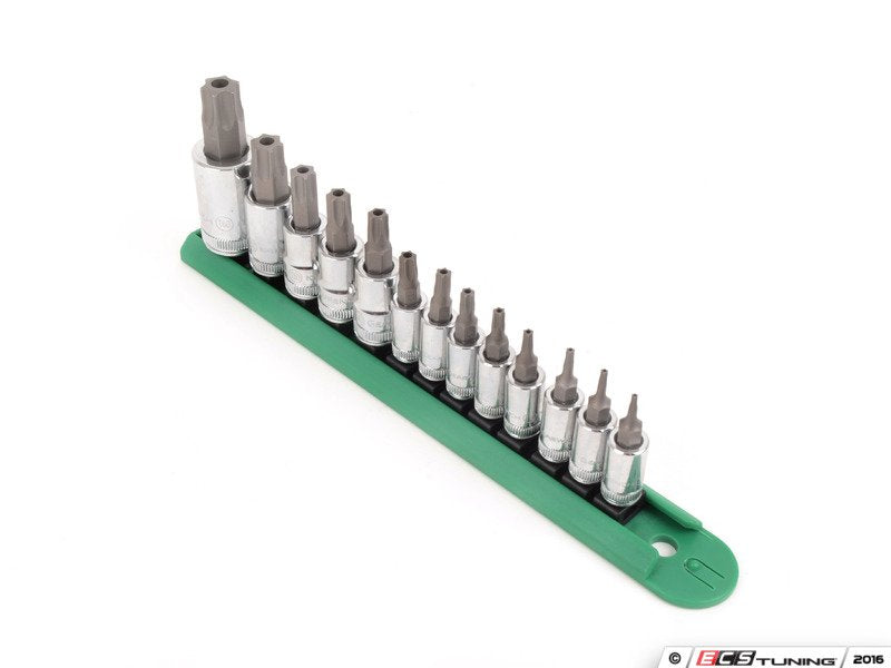 13 Pc. Internal Torx Bit Socket Set 1/4", 3/8", and 1/2"