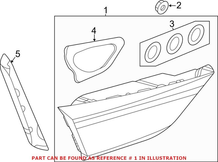 Audi Tail Light Assembly – Driver Side Outer