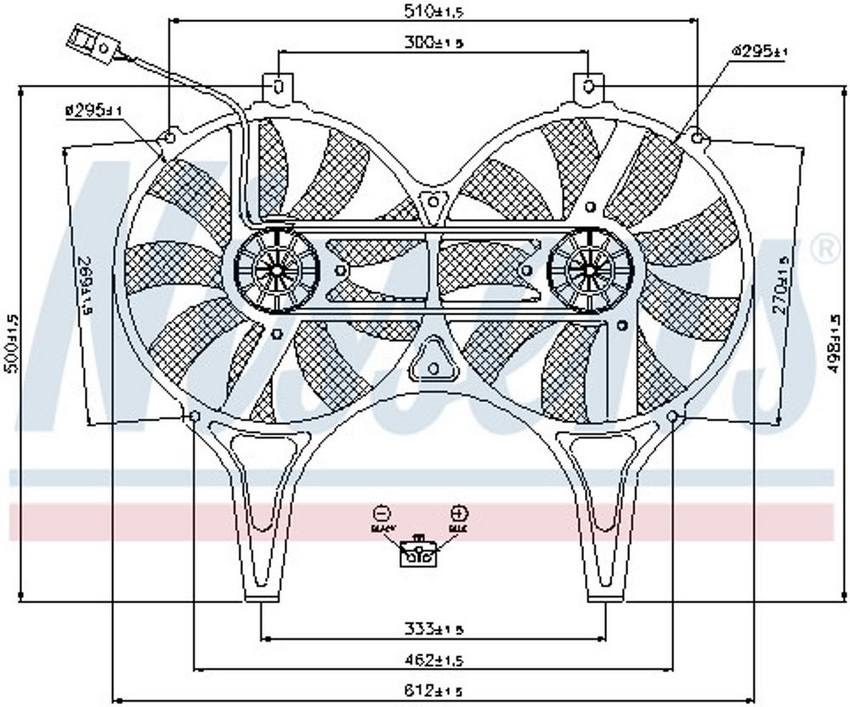 Mercedes Engine Cooling Fan Assembly 0015003893 – Nissens 85149