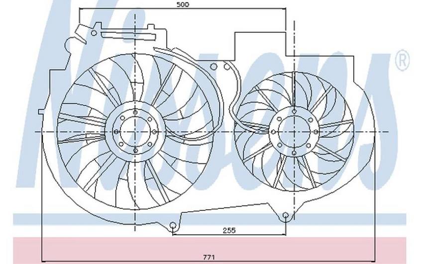 Audi Auxiliary Cooling Fan Assembly 8E0959455N – Nissens 85246