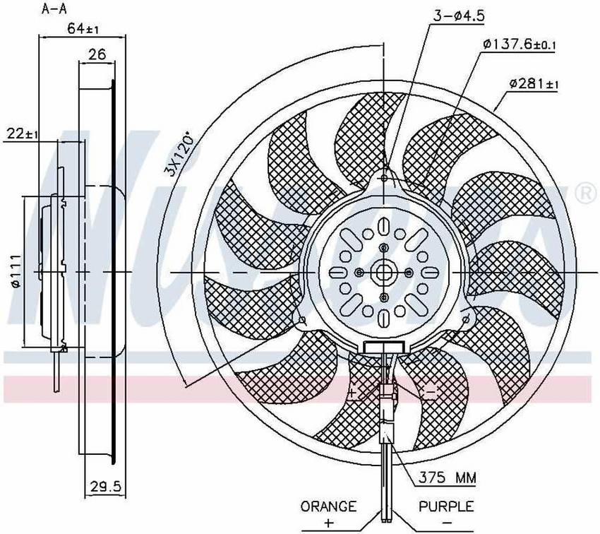 A/C Condenser Fan Assembly – Passenger Side