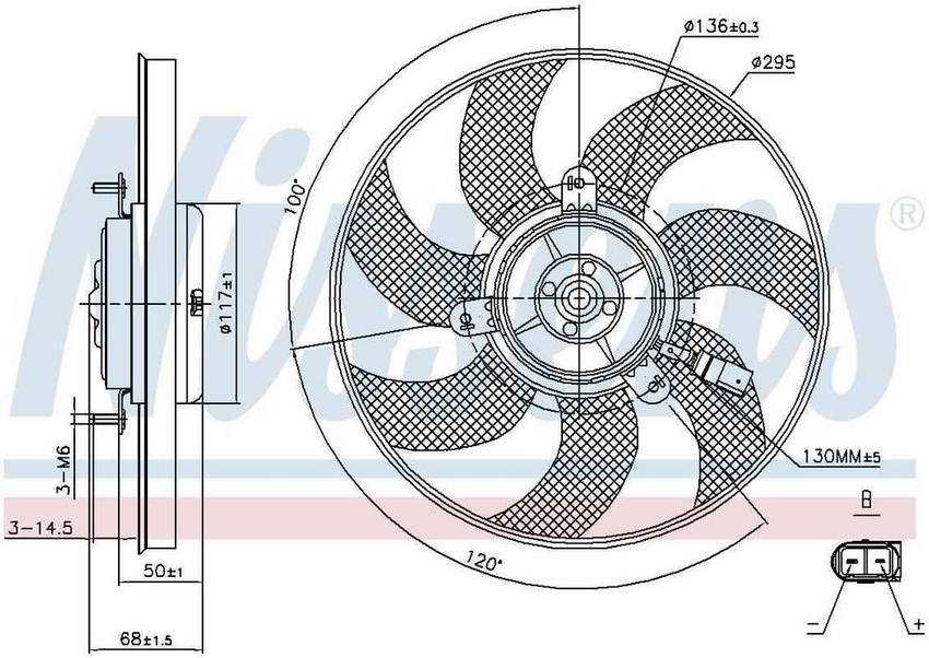 VW Engine Cooling Fan – Nissens 85733