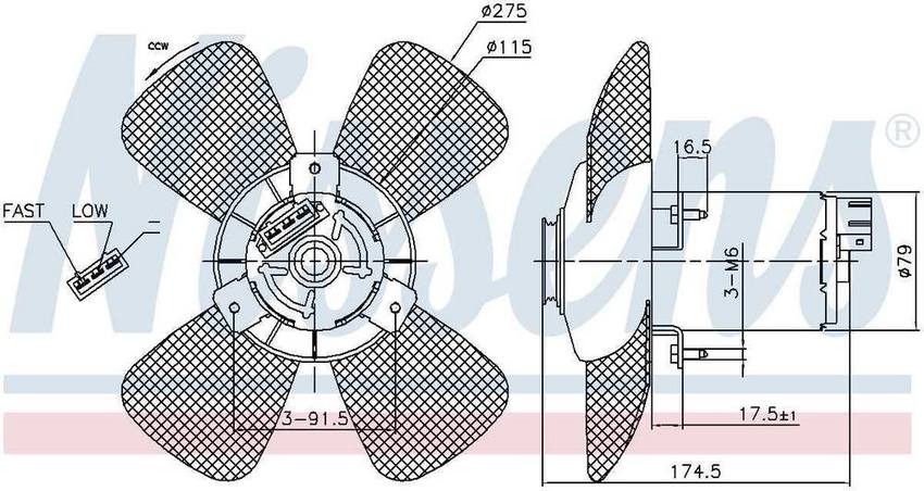 Engine Cooling Fan Assembly – Front