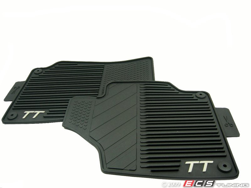 front Rubber Floor Mats - Black