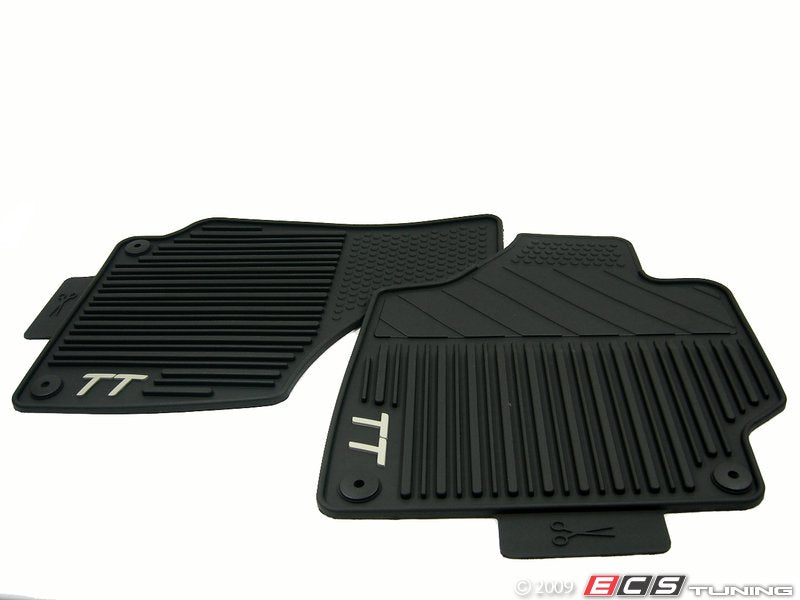 front Rubber Floor Mats - Black