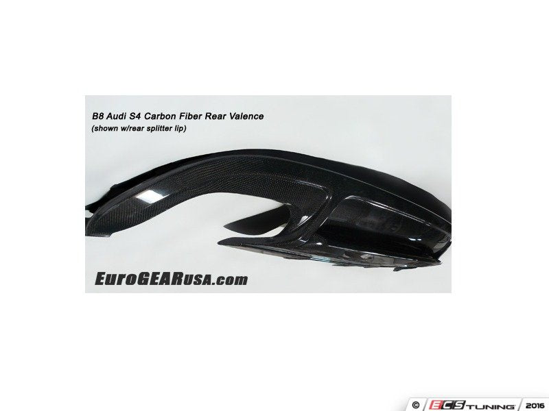 Carbon Fiber Rear Valance w/Rear Splitter