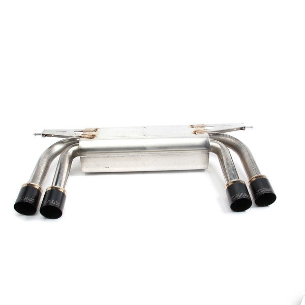 Stainless Axle-Back Exhaust - Black Tips