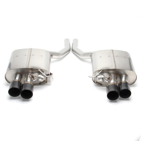 Stainless Axle-Back Exhaust - Black Tips