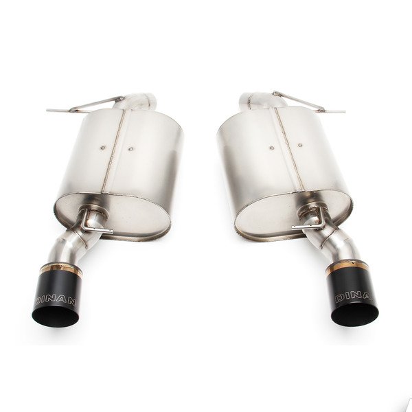 Stainless Axle-Back Exhaust - Black Tips