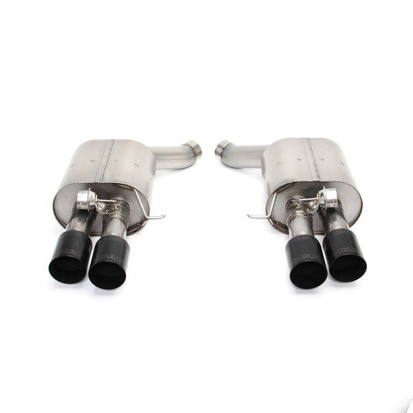 Stainless Axle-Back Exhaust - Black Tips