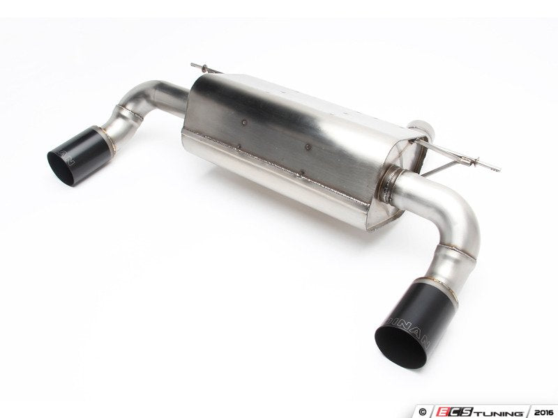 Stainless Axle-Back Exhaust - Black Tips