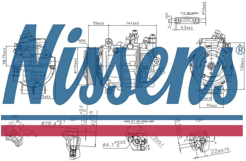 VW A/C Compressor 890754 – Nissens