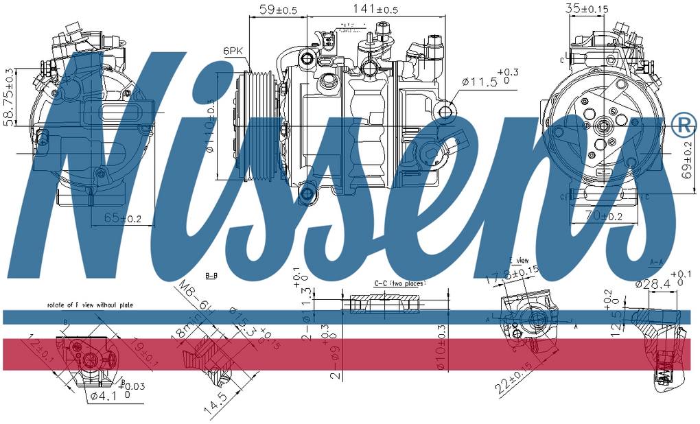 VW A/C Compressor 890755 – Nissens