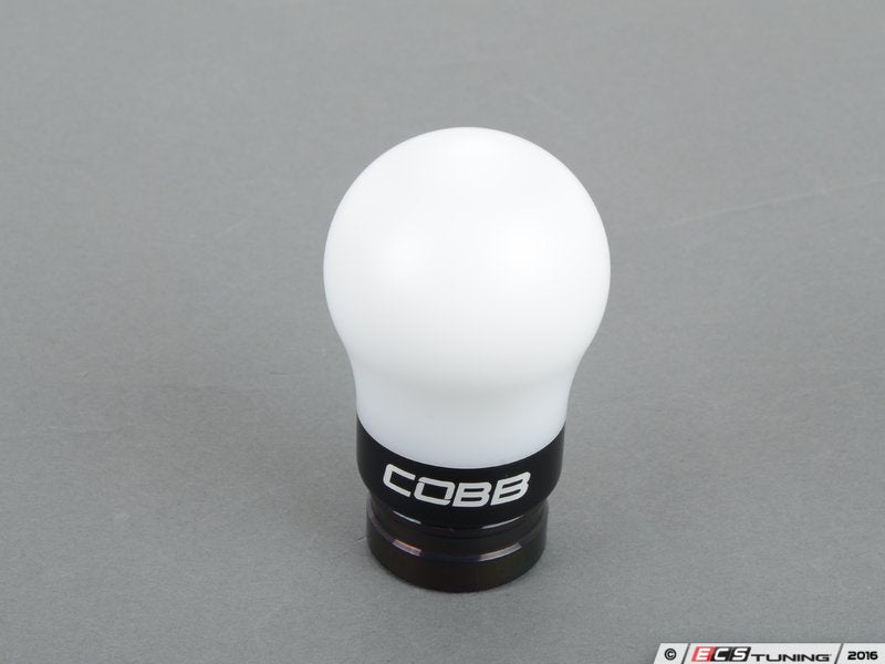 COBB Knob - White Knob with Stealth Black Ring