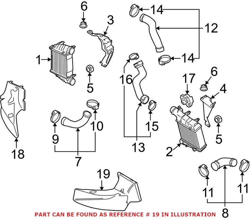 Engine Air Intake Hose – Driver Side