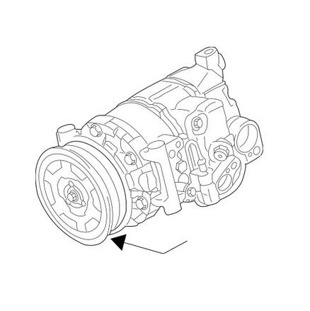 Audi A/C Compressor (New) 8E0260805CE