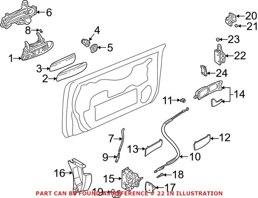 Audi Door Hinge – Front Driver Side Lower 8E0831411E