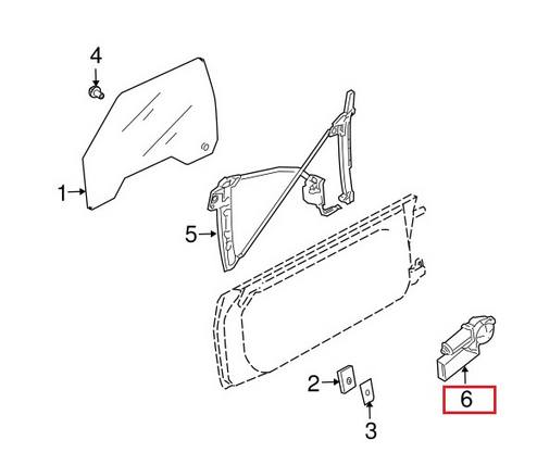 Audi Window Motor – Front Driver Side 8H1959801D