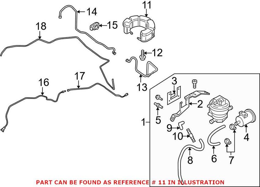 Audi Vapor Canister 8J0201797D – Genuine VW/Audi