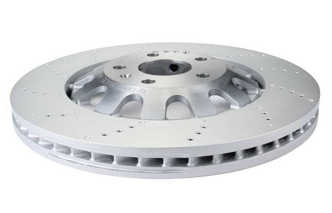 Audi Disc Brake Rotor – Front (370mm) (Cross-Drilled)