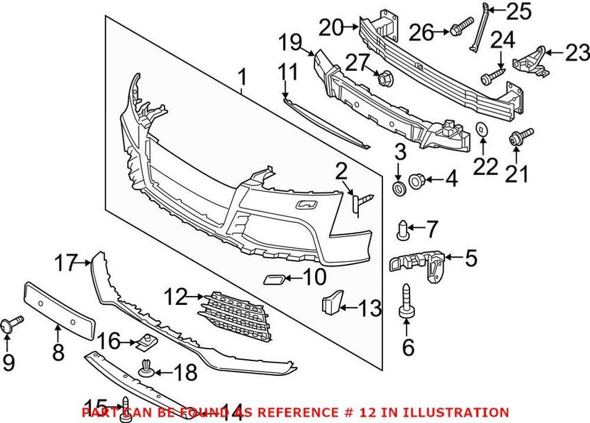 Grille – Front Driver Side Outer