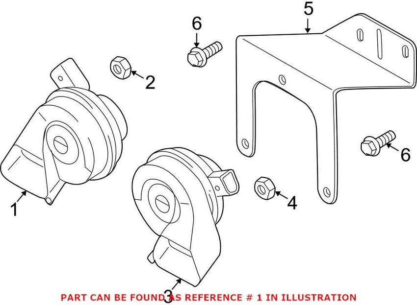 Audi Horn 8J0951221A