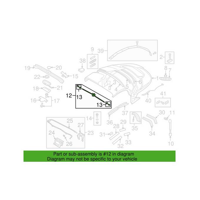 Convertible Top Latch (With Power Top)