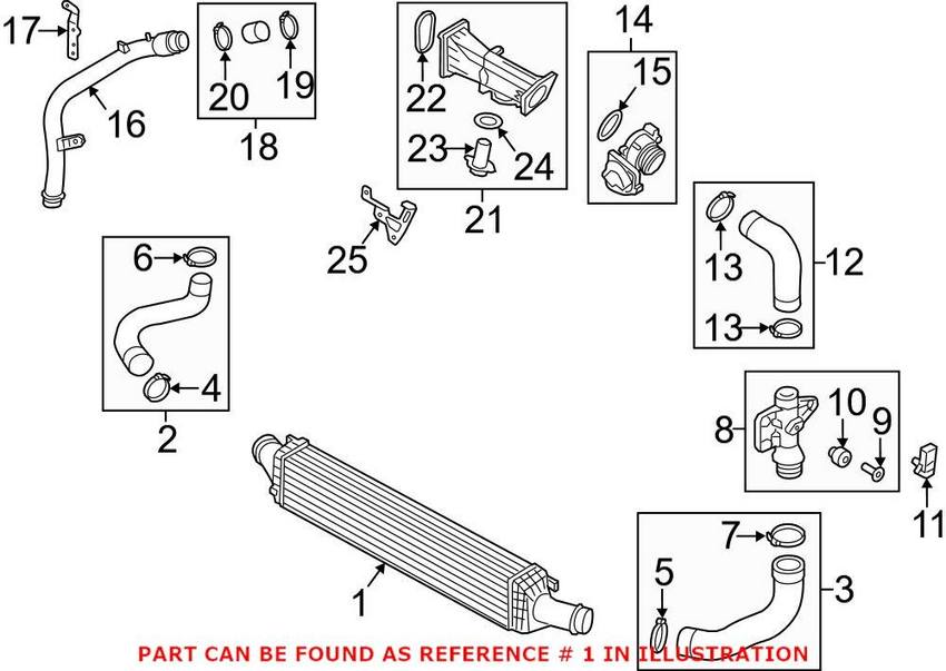 Audi Intercooler 8K0145805R