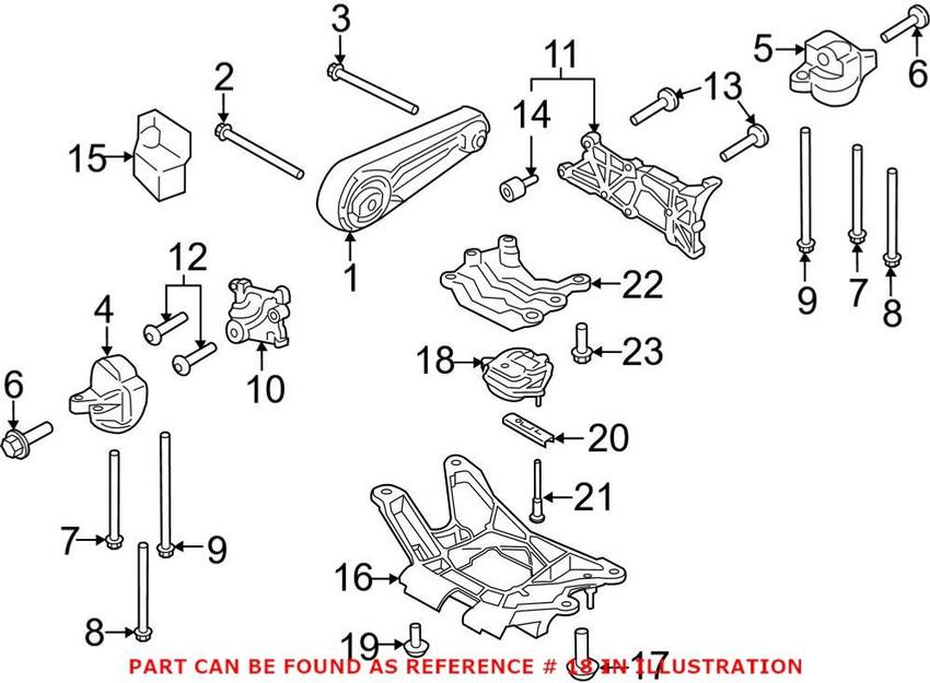 Audi Auto Trans Mount 8K0399151DB