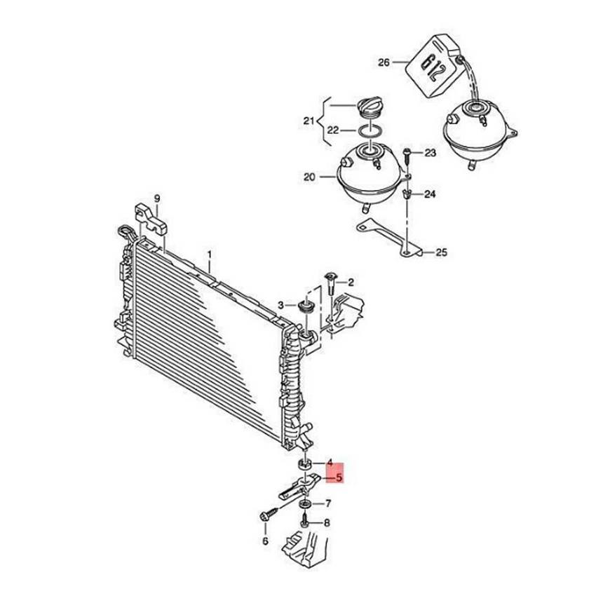 Audi Radiator Mount Bracket – Lower 8K0805201