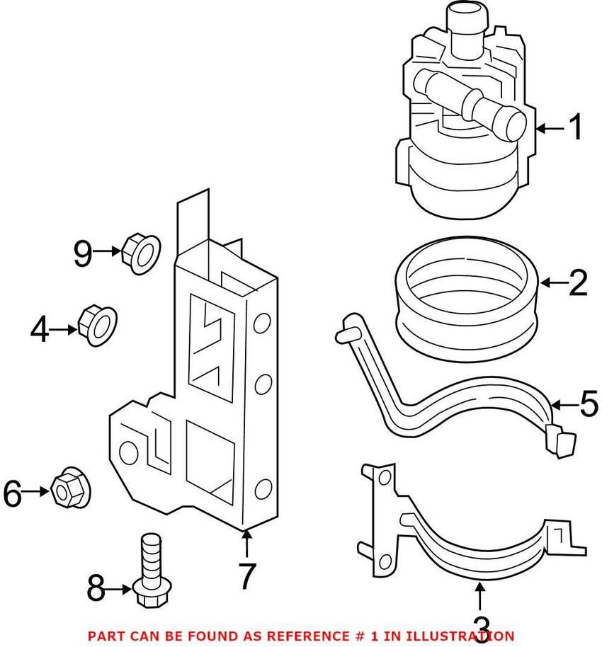 Audi Engine Auxiliary Water Pump 8K0965569A