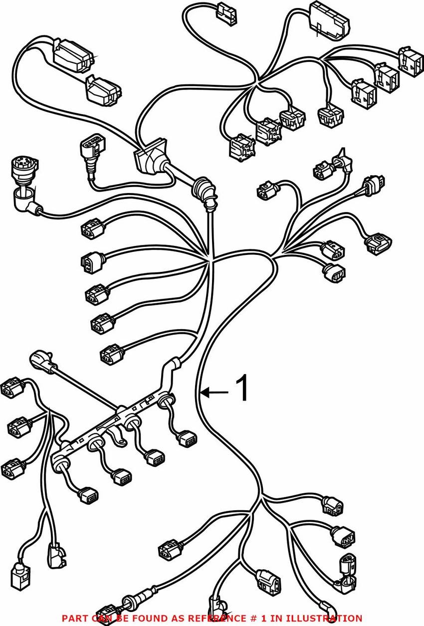 Audi Engine Wiring Harness 8K1971072FK