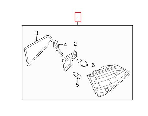 Audi Tail Light Assembly – Driver Side 8K5945093E