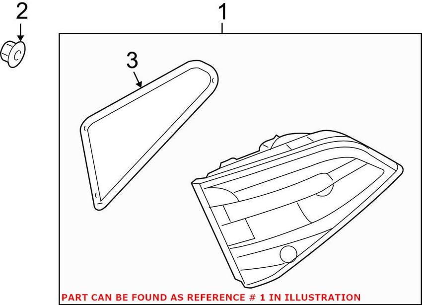 Back Up Light Assembly – Rear Passenger Side