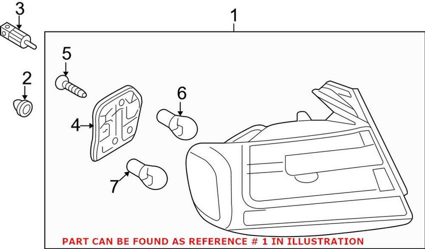 Audi Tail Light Assembly – Driver Side Outer 8K9945095E