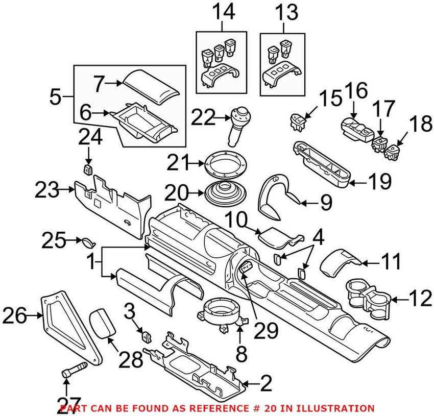 Audi Manual Transmission Shift Linkage Boot 8N0711115A