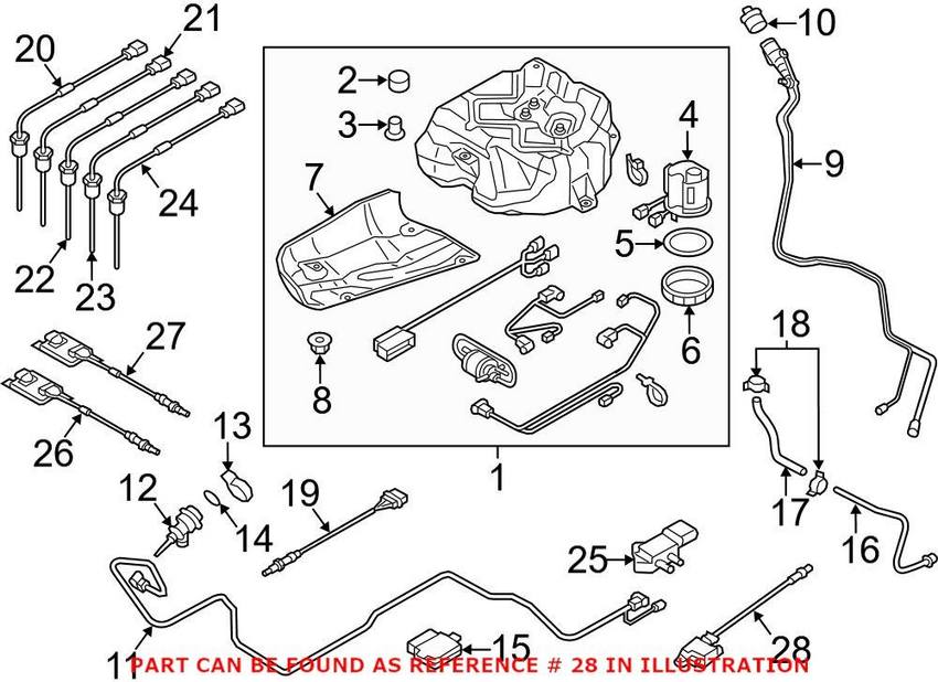 Audi Diesel Exhaust Particulate Sensor 8R0906261A