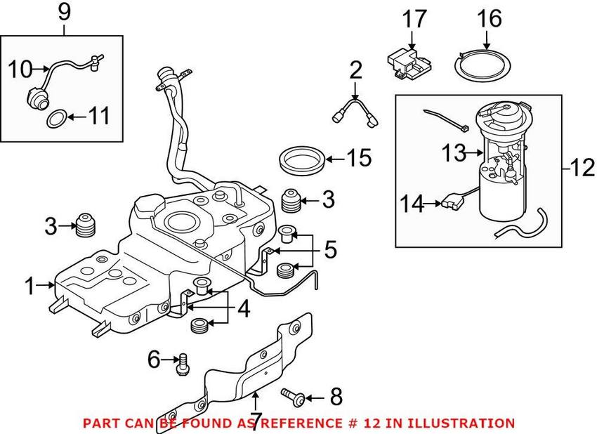 Audi Electric Fuel Pump 8R0919050E