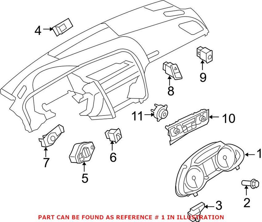 Audi Instrument Cluster 8R0920950BX