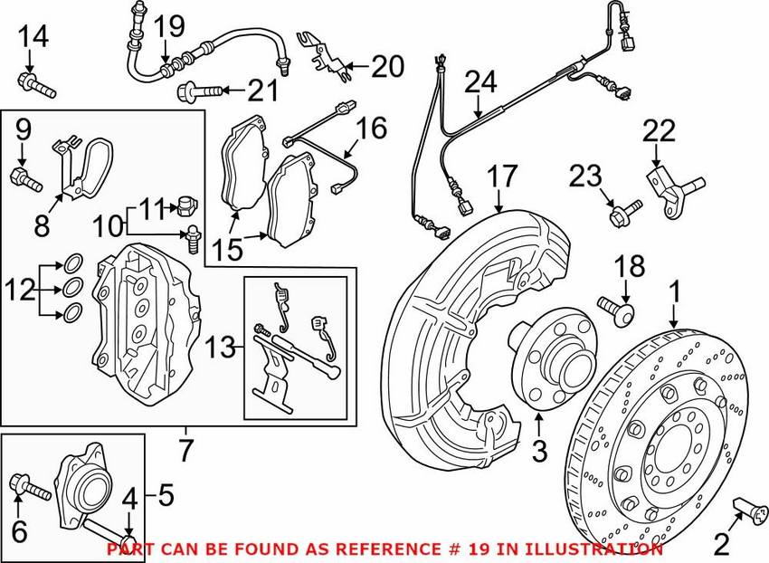 Audi Brake Hose – Front 8T0611707B