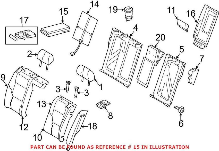 Audi Seat Armrest 8T0885875AH38M